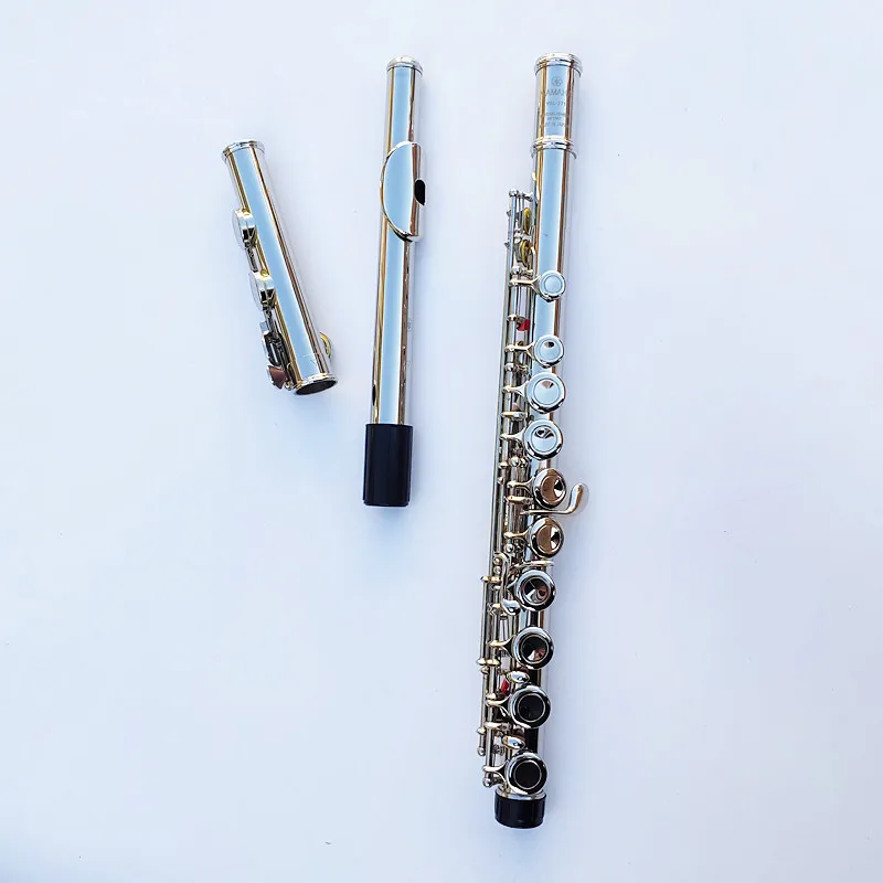Top Japan YF-471 Flute 16 Hole with E Key YF-271 Silver Plated Flute C Key White Copper Flauta Transversal Music Instrumentos