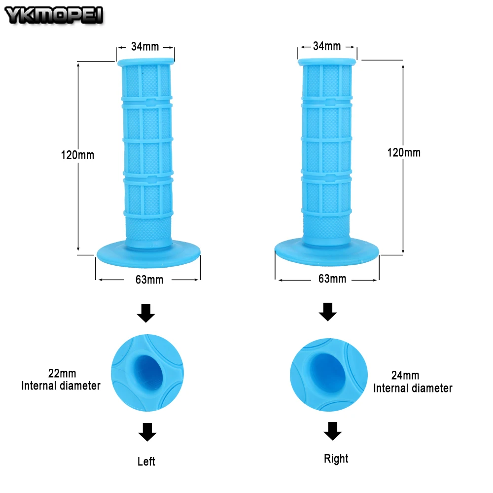 Rubber Handlebar Grip Hand Grips For Kayo BSE SSR SDG CRF YZF WRF KXF KLX K.T.M RMZ Pit Dirt Bike Motocross Motorcycle Enduro