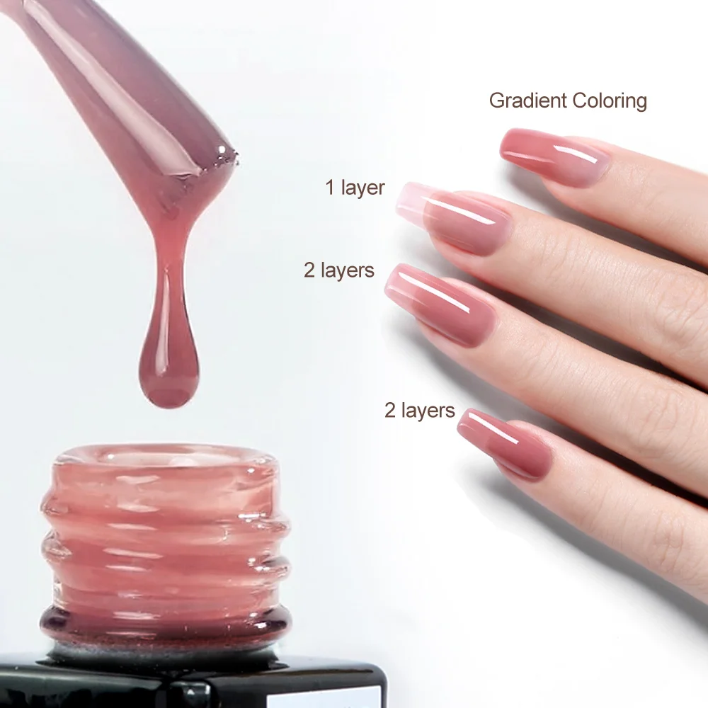 15ml VENALISA Super Nail Gel Polish Color Gel Nail Lacquer Soak off UV LED Gel Pure Black White Color Gel Silk Matte Top Coat