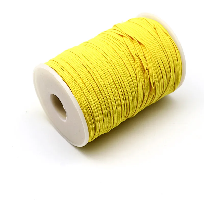 5m/3mm Color Elastic Band Nylon High Elastic Household Clothing Sewing Accessories Craft DIY Hand-stitched Rubber Elastic Band