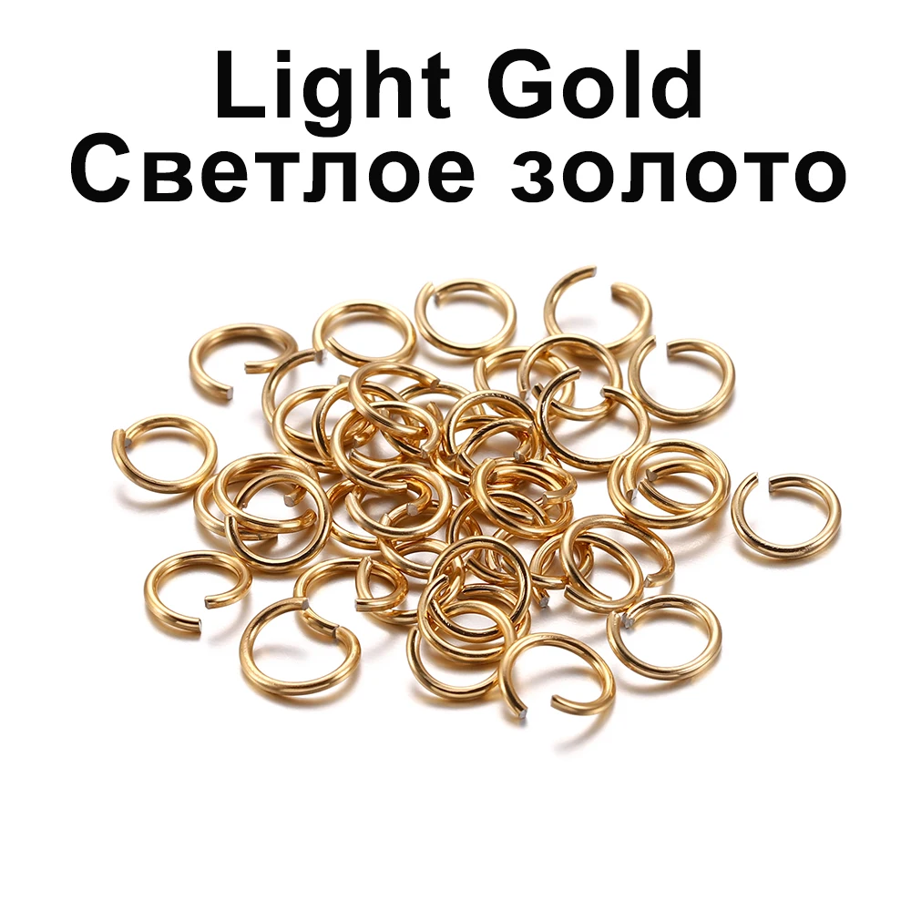 300pcs/lot 6 8 10 mm Metal Jump Rings Open Jump Rings Colorful Split Rings Connectors For Diy Jewelry Finding Making Supplies