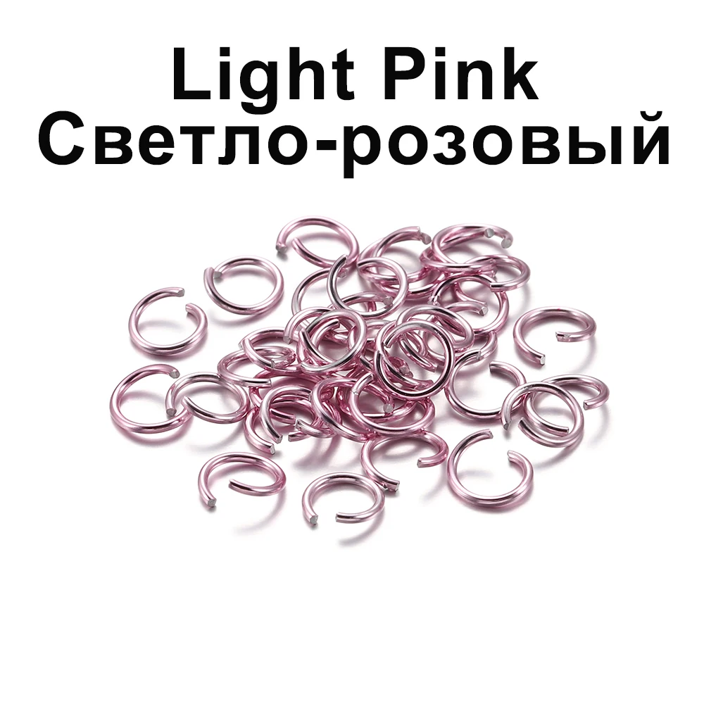 300pcs/lot 6 8 10 mm Metal Jump Rings Open Jump Rings Colorful Split Rings Connectors For Diy Jewelry Finding Making Supplies