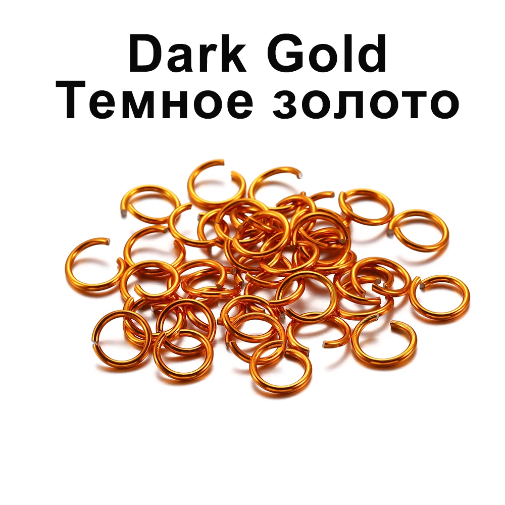 300pcs/lot 6 8 10 mm Metal Jump Rings Open Jump Rings Colorful Split Rings Connectors For Diy Jewelry Finding Making Supplies