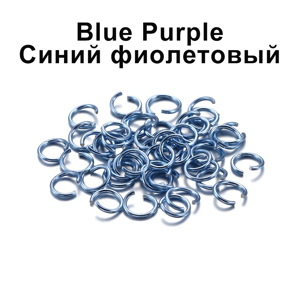300pcs/lot 6 8 10 mm Metal Jump Rings Open Jump Rings Colorful Split Rings Connectors For Diy Jewelry Finding Making Supplies
