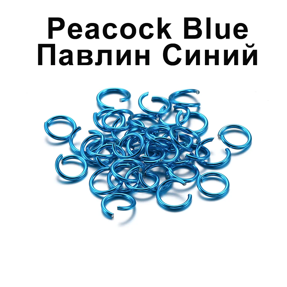 300pcs/lot 6 8 10 mm Metal Jump Rings Open Jump Rings Colorful Split Rings Connectors For Diy Jewelry Finding Making Supplies
