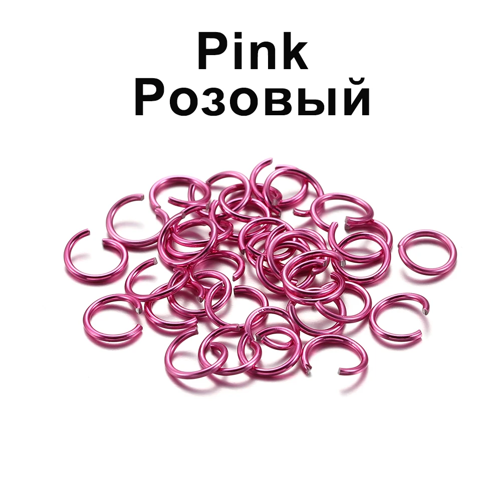 300pcs/lot 6 8 10 mm Metal Jump Rings Open Jump Rings Colorful Split Rings Connectors For Diy Jewelry Finding Making Supplies