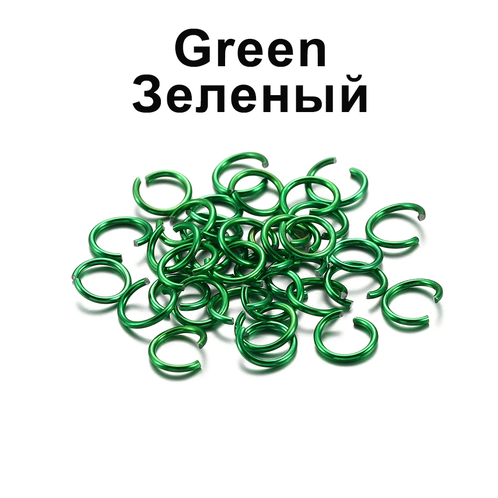 300pcs/lot 6 8 10 mm Metal Jump Rings Open Jump Rings Colorful Split Rings Connectors For Diy Jewelry Finding Making Supplies