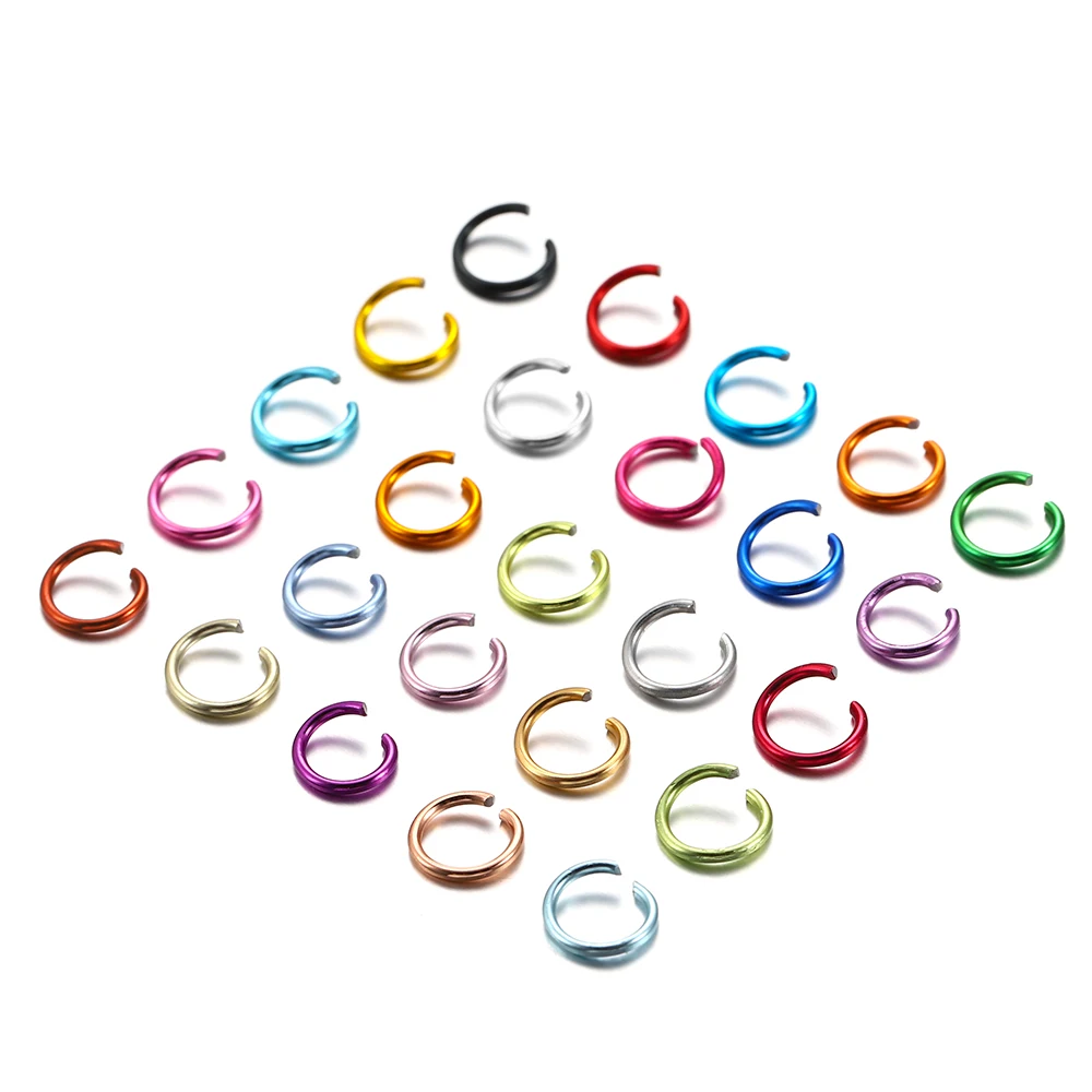 300pcs/lot 6 8 10 mm Metal Jump Rings Open Jump Rings Colorful Split Rings Connectors For Diy Jewelry Finding Making Supplies