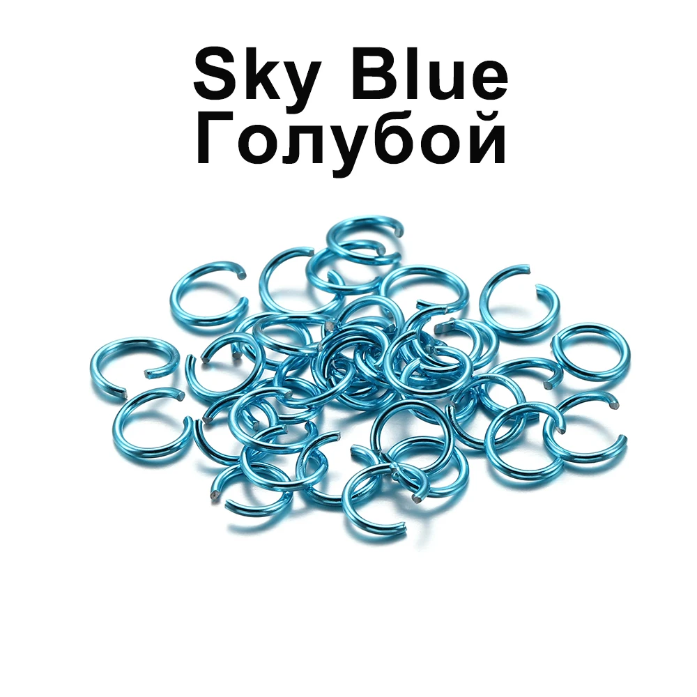 300pcs/lot 6 8 10 mm Metal Jump Rings Open Jump Rings Colorful Split Rings Connectors For Diy Jewelry Finding Making Supplies