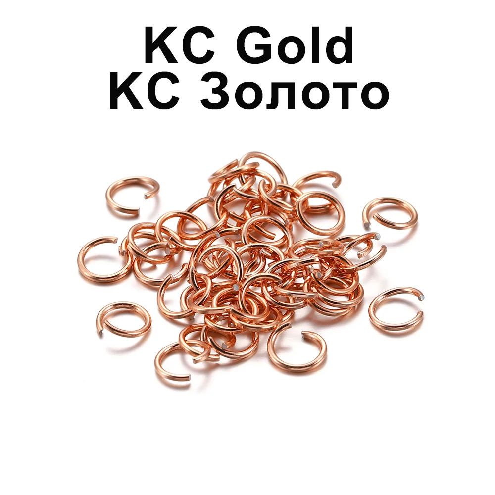 300pcs/lot 6 8 10 mm Metal Jump Rings Open Jump Rings Colorful Split Rings Connectors For Diy Jewelry Finding Making Supplies