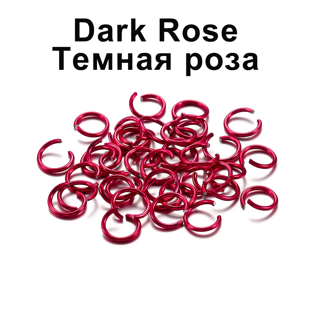 300pcs/lot 6 8 10 mm Metal Jump Rings Open Jump Rings Colorful Split Rings Connectors For Diy Jewelry Finding Making Supplies
