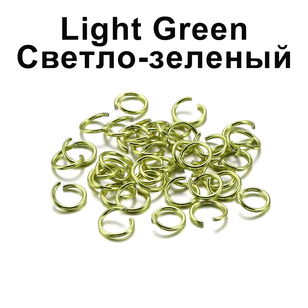 300pcs/lot 6 8 10 mm Metal Jump Rings Open Jump Rings Colorful Split Rings Connectors For Diy Jewelry Finding Making Supplies