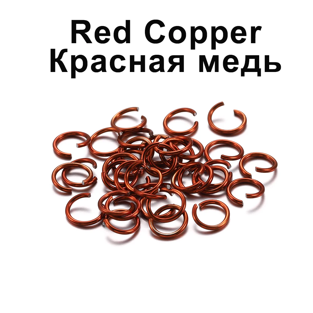 300pcs/lot 6 8 10 mm Metal Jump Rings Open Jump Rings Colorful Split Rings Connectors For Diy Jewelry Finding Making Supplies