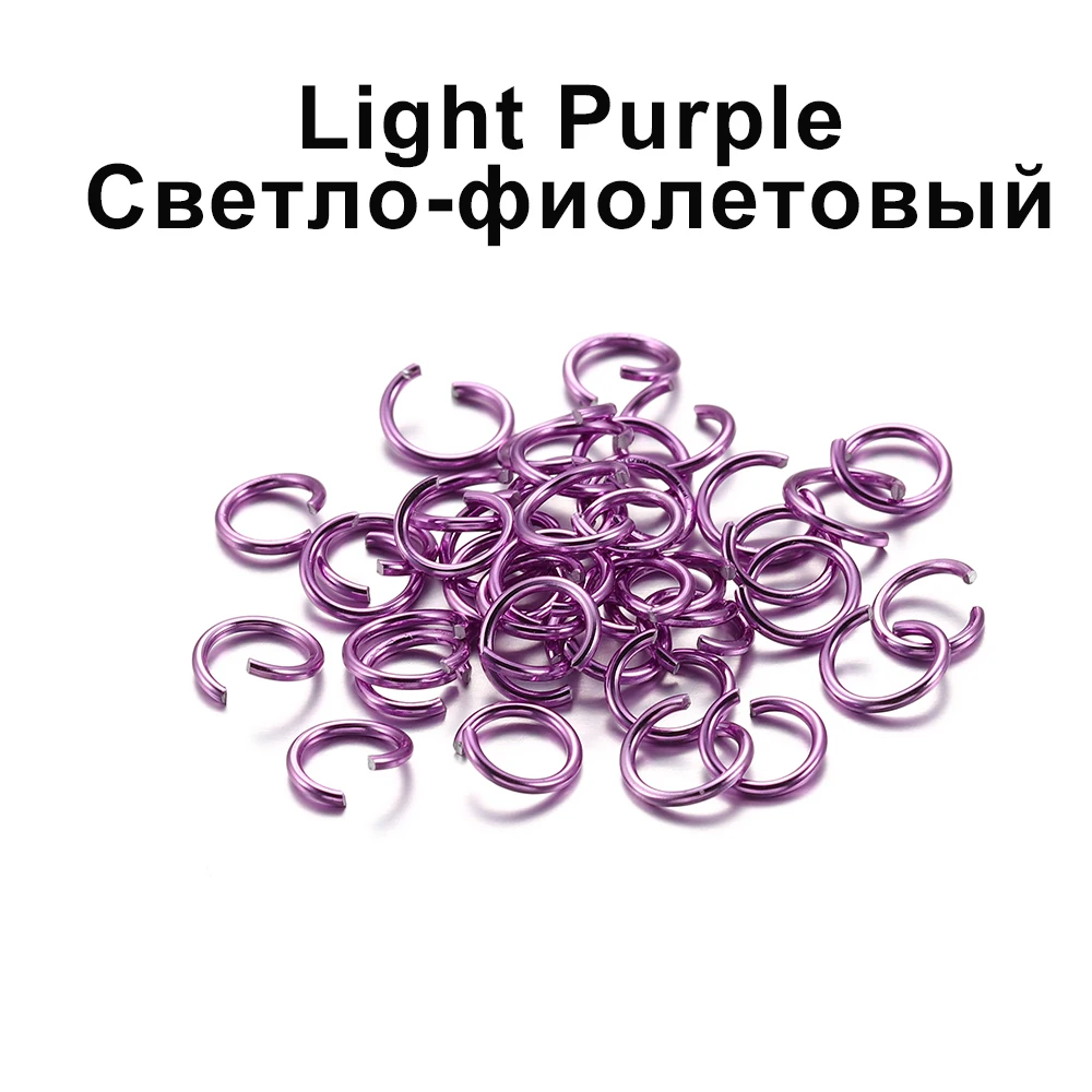 300pcs/lot 6 8 10 mm Metal Jump Rings Open Jump Rings Colorful Split Rings Connectors For Diy Jewelry Finding Making Supplies