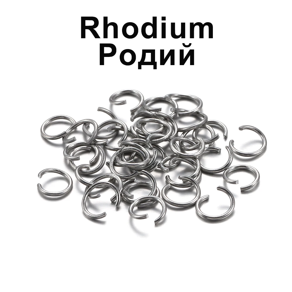 300pcs/lot 6 8 10 mm Metal Jump Rings Open Jump Rings Colorful Split Rings Connectors For Diy Jewelry Finding Making Supplies