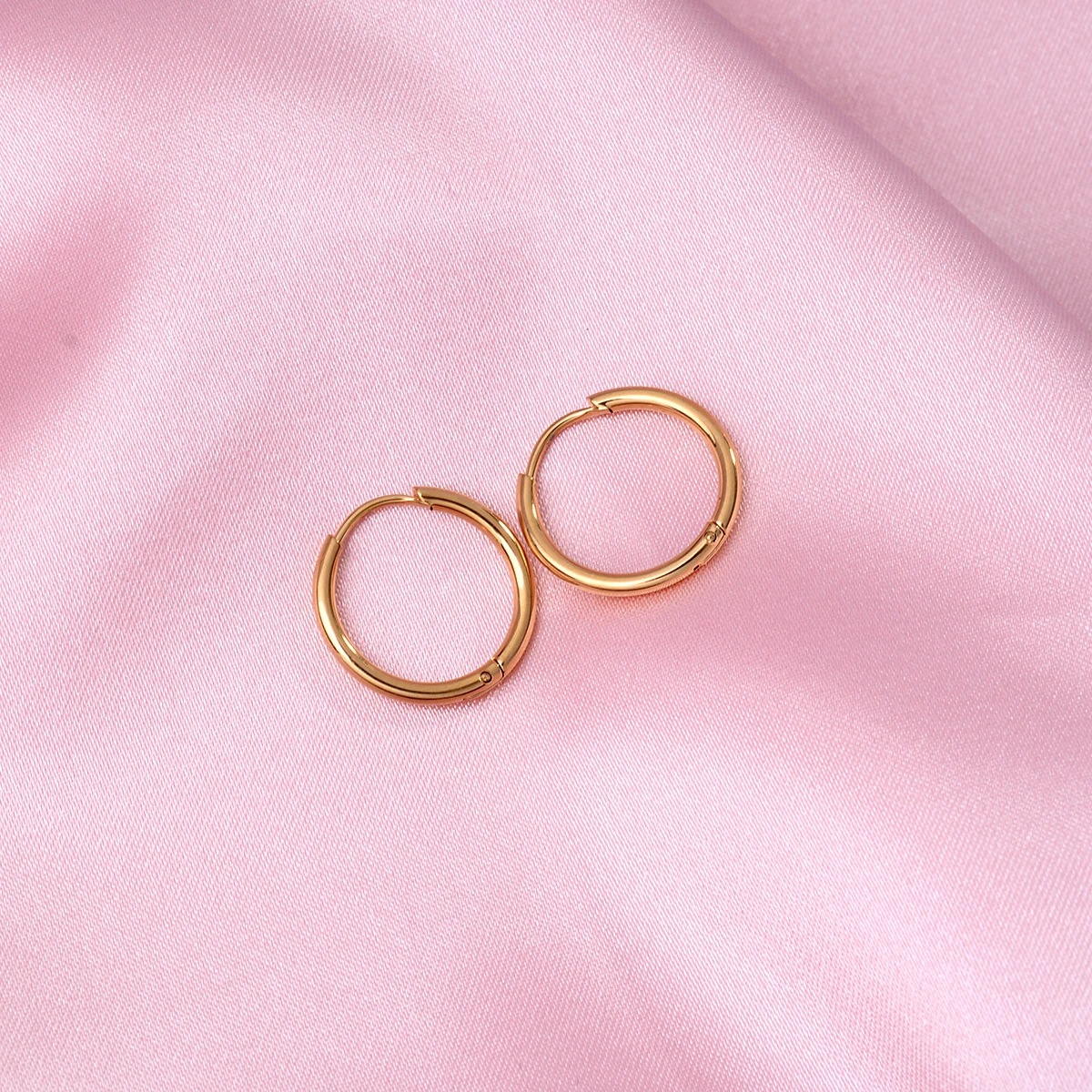 6pcs/lot Stainless Steel Simple Metal Circle Small Hoop Earrings For Women Girls Piercing Jewelry Geometric Round Helix Ear