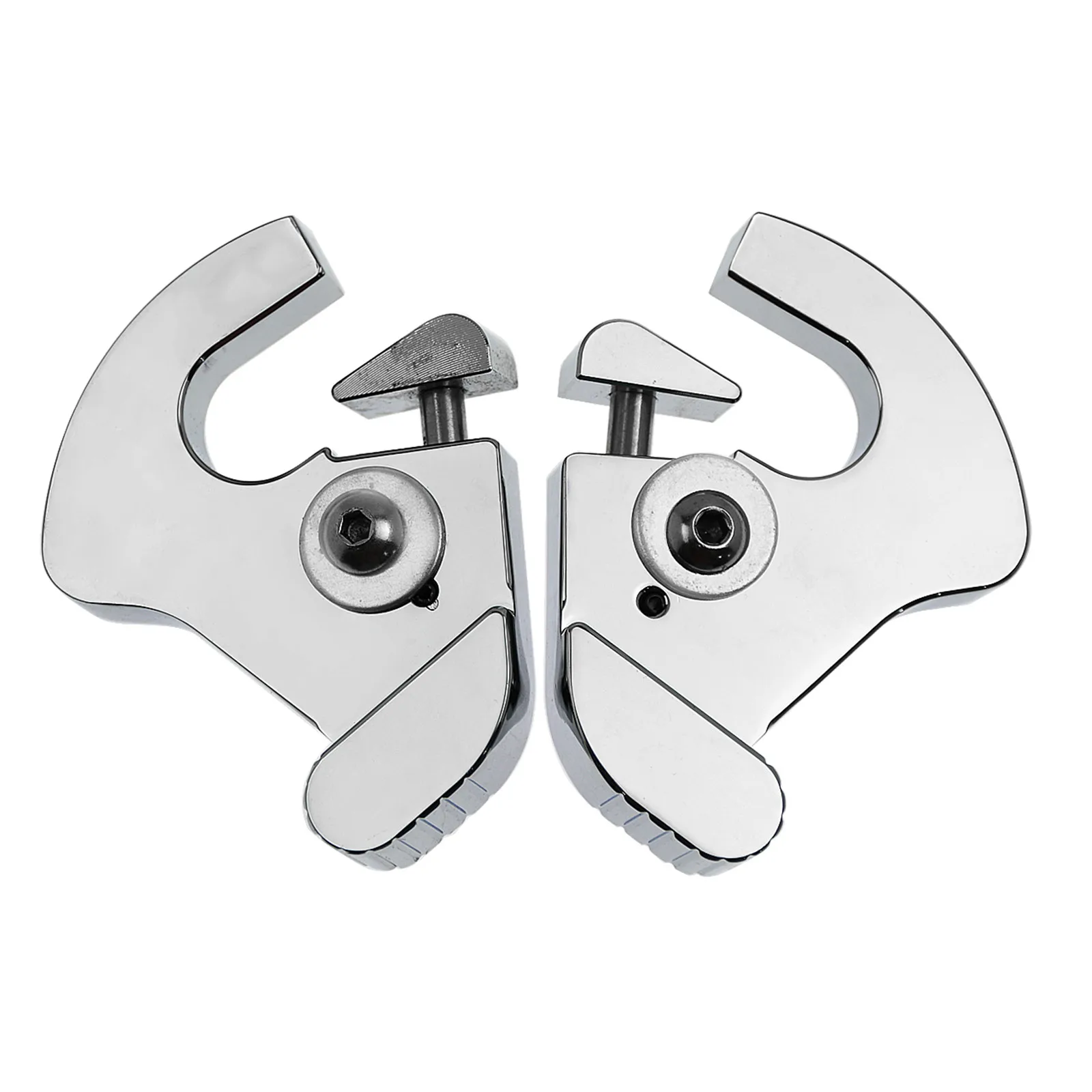 Motorcycle Backrest Detachable Rotary Sissy Bar Luggage Racks Docking Latch Clips Kit For Harley Sportster XL Softail Touring