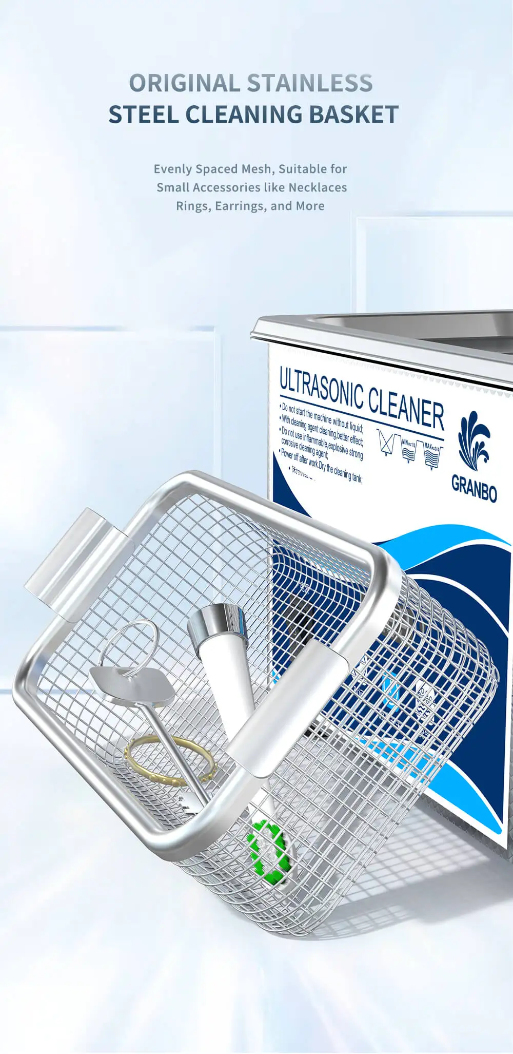 800ml Household Digital Ultrasonic Cleaner 60W Stainless Steel Bath 110V 220V Degas Ultrasound Washing for Watches Jewelry