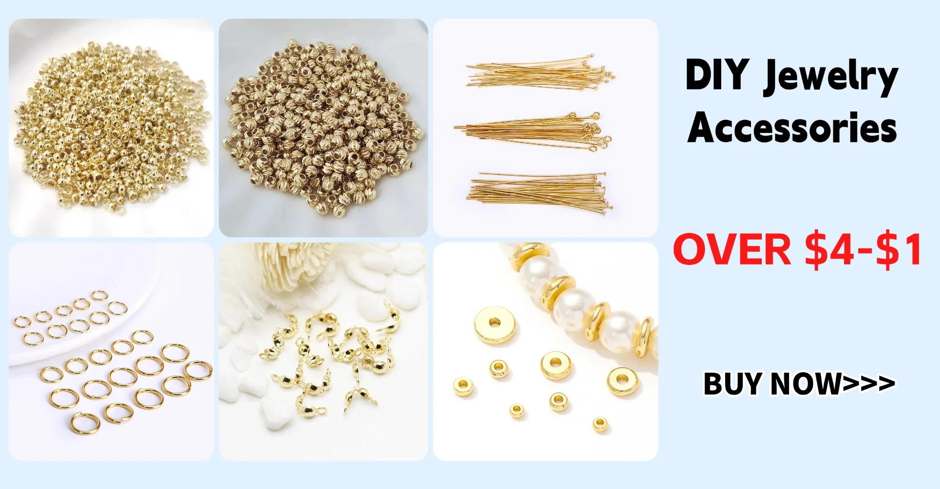 Supplies For Jewelry 14K Real Gold Plated Flat Head Pins DIY Jewellery Making Components 50pcs/lot Promotion