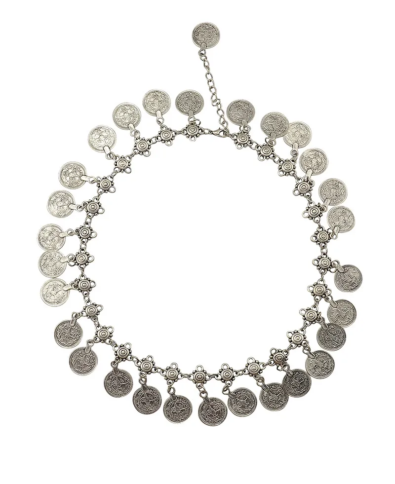 Bohemian Women Gypsy Pakistan Gold Silver Color Coin Tassel Necklace Classic Vintage Turkish Indian Ethnic Afghan Dress Jewelry