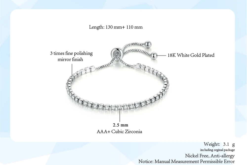 ZHOUYANG Tennis Bracelets For Women Sparking Zircon Jewerlly Rose Gold Color Handmade Friends Gift Cute Jewelry Wholesale H017