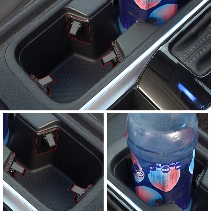 3pcs/6pcs Car On-Board Water Cup Holder Insert Cup Stabilizer For Bmw Kia Audi Ford Toyota Rav4 Tesla Car Interior Accessories