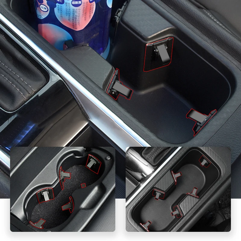 3pcs/6pcs Car On-Board Water Cup Holder Insert Cup Stabilizer For Bmw Kia Audi Ford Toyota Rav4 Tesla Car Interior Accessories