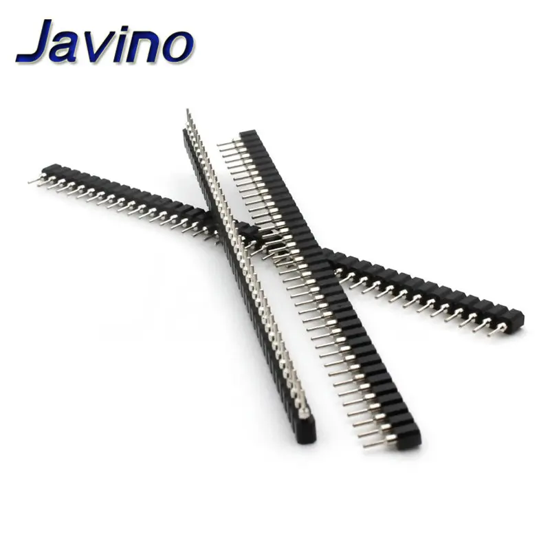 5/20/50PCS 1x40P 2.54mm Round Hole Female Header Tin Single Row 40Pin 0.1" Breakable Stackable PCB IC Crystal Socket Connector