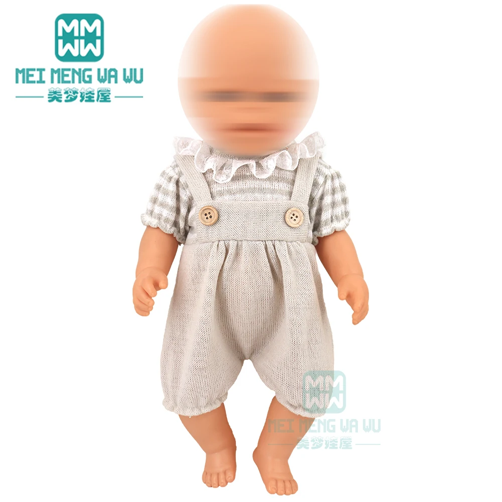 Clothes for Doll Fit 40cm New Born Doll Accessories Soft Piece Crawling Clothes