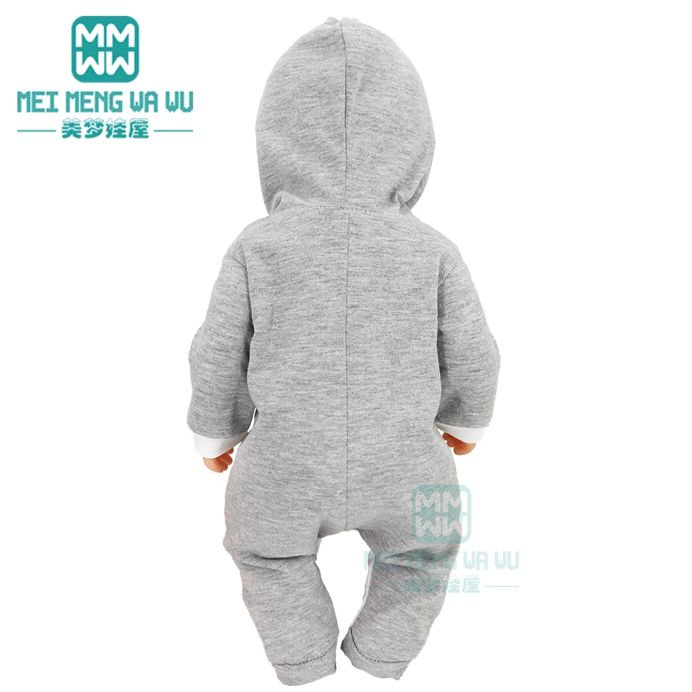 Clothes for Doll Fit 40cm New Born Doll Accessories Soft Piece Crawling Clothes