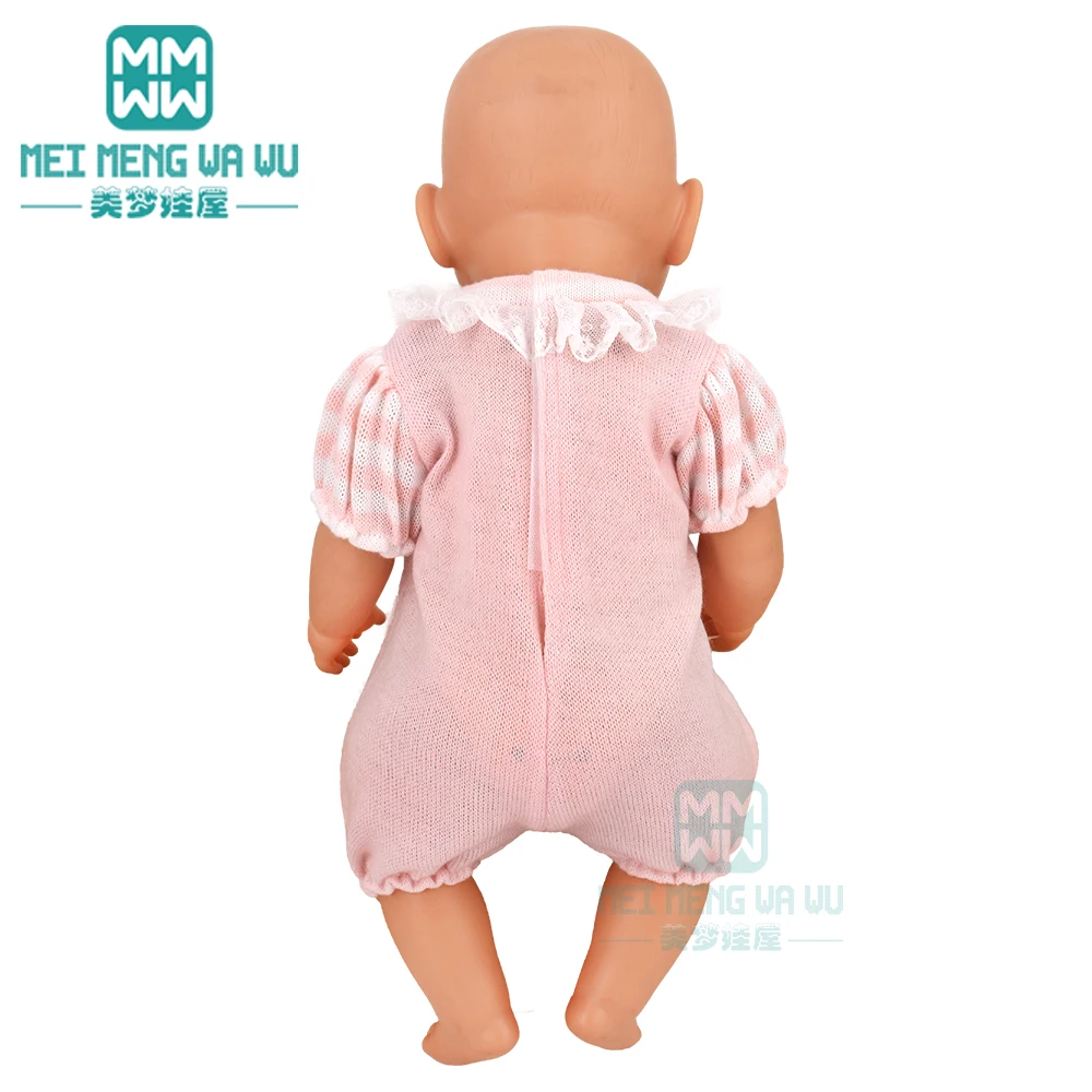 Clothes for Doll Fit 40cm New Born Doll Accessories Soft Piece Crawling Clothes
