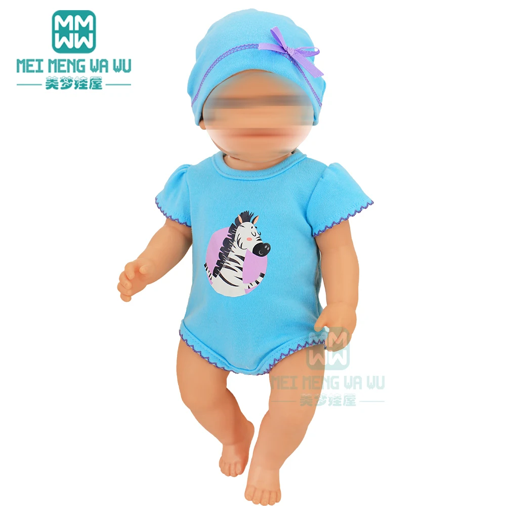Clothes for Doll Fit 40cm New Born Doll Accessories Soft Piece Crawling Clothes