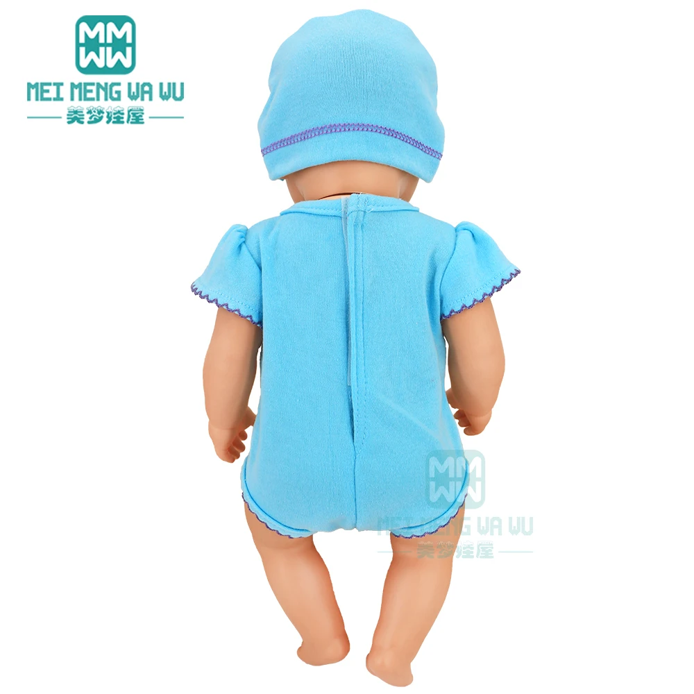 Clothes for Doll Fit 40cm New Born Doll Accessories Soft Piece Crawling Clothes