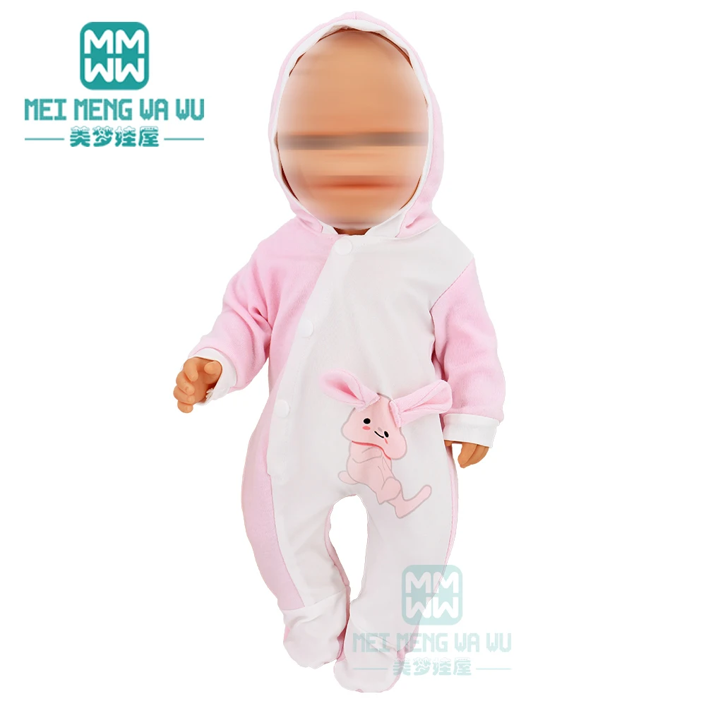 Clothes for Doll Fit 40cm New Born Doll Accessories Soft Piece Crawling Clothes