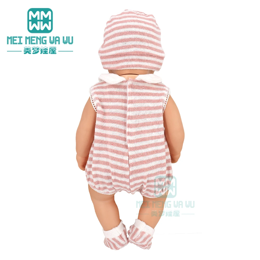 Clothes for Doll Fit 40cm New Born Doll Accessories Soft Piece Crawling Clothes