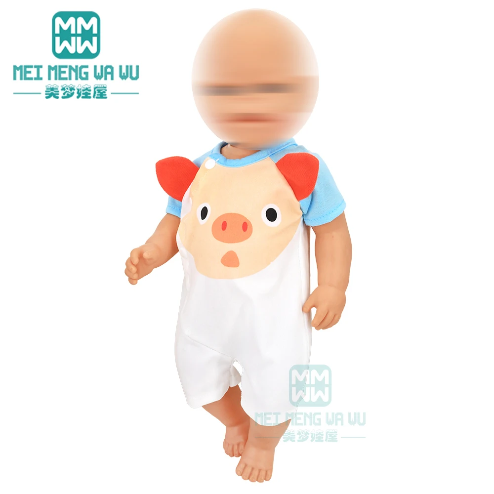 Clothes for Doll Fit 40cm New Born Doll Accessories Soft Piece Crawling Clothes