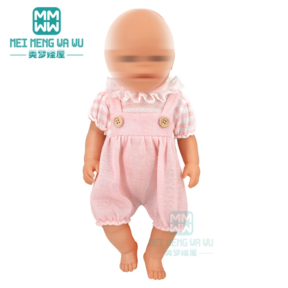 Clothes for Doll Fit 40cm New Born Doll Accessories Soft Piece Crawling Clothes