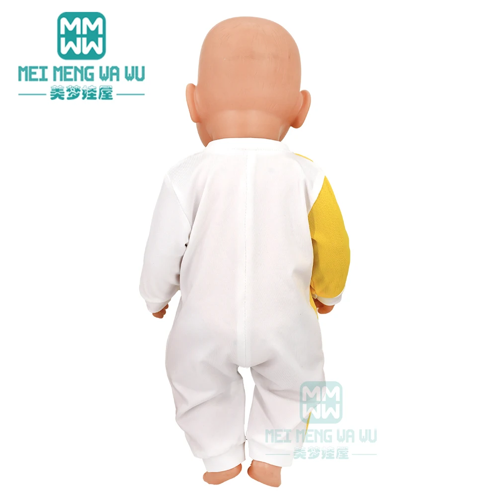Clothes for Doll Fit 40cm New Born Doll Accessories Soft Piece Crawling Clothes