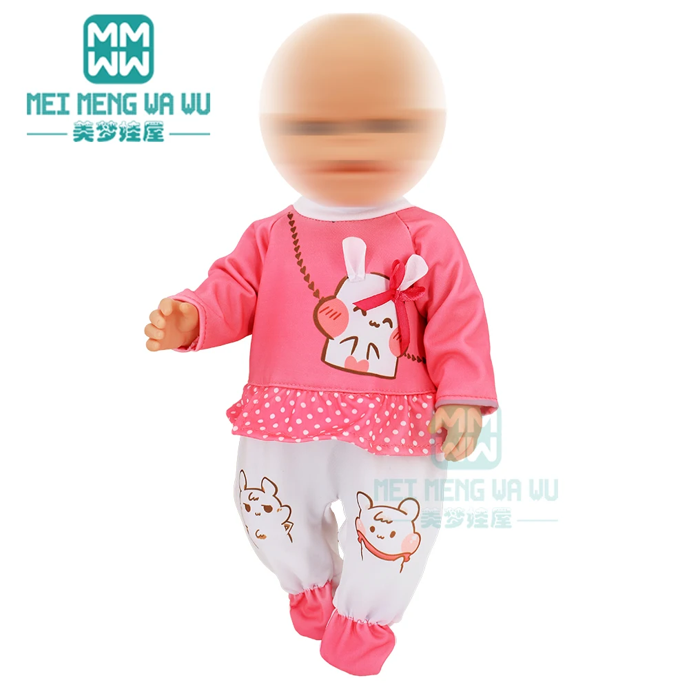Clothes for Doll Fit 40cm New Born Doll Accessories Soft Piece Crawling Clothes