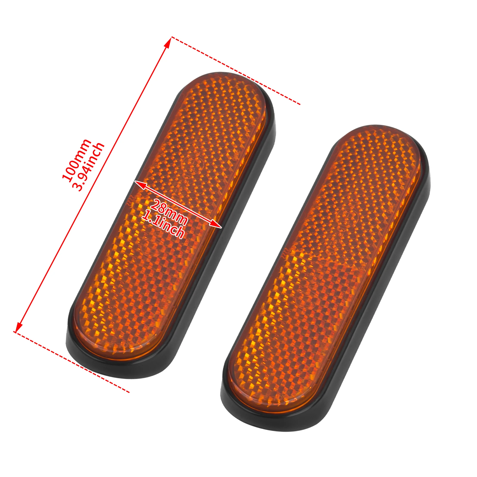 Motorcycle Front Fork Leg Reflector Cover 2Pcs Yellow Sticker For Victory Judge Hammer-S Hard-Ball Vision-Tour High-Ball Jackpot