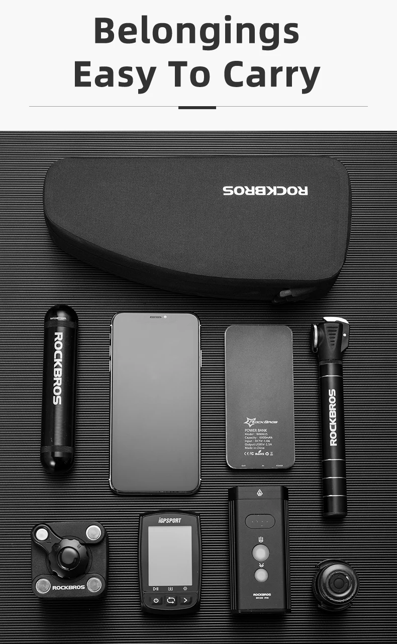ROCKBROS Bike Bag Bicycle Panniers Frame Top Front Tube Waterproof Bag Cycling MTB Road Bag Storage Bicycle Accessories