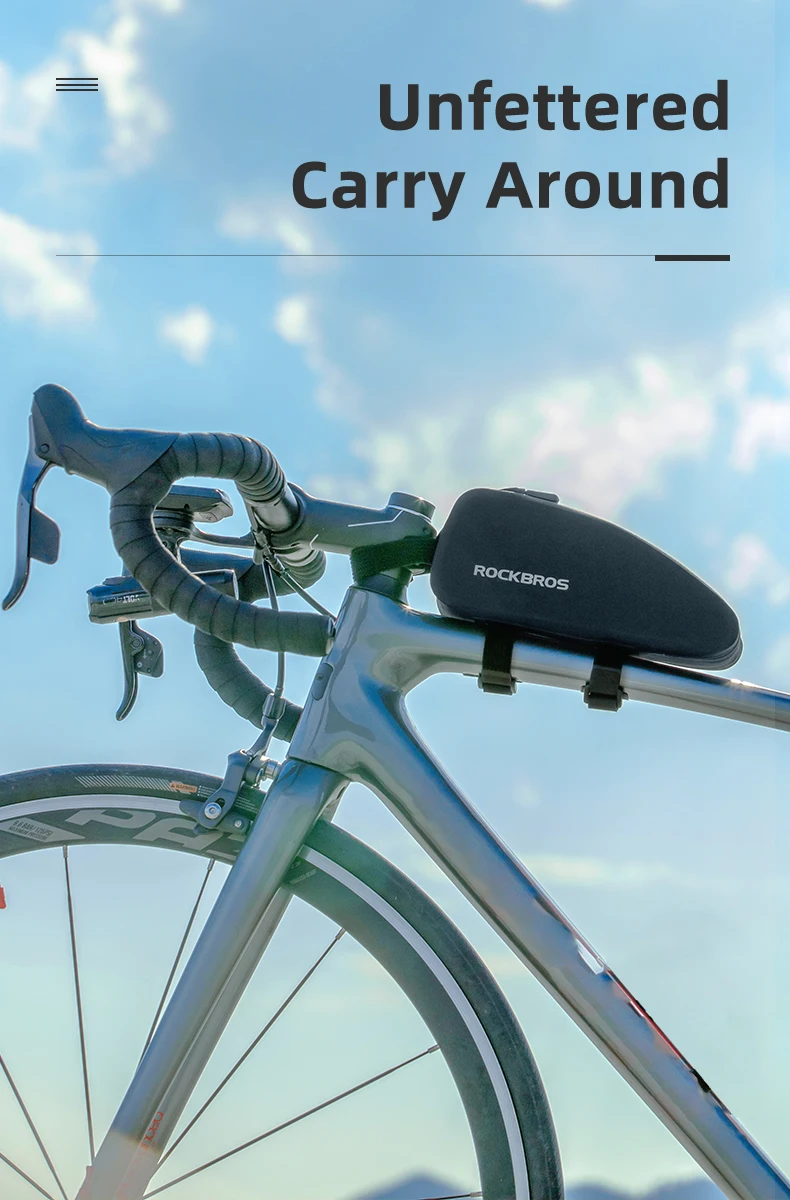 ROCKBROS Bike Bag Bicycle Panniers Frame Top Front Tube Waterproof Bag Cycling MTB Road Bag Storage Bicycle Accessories