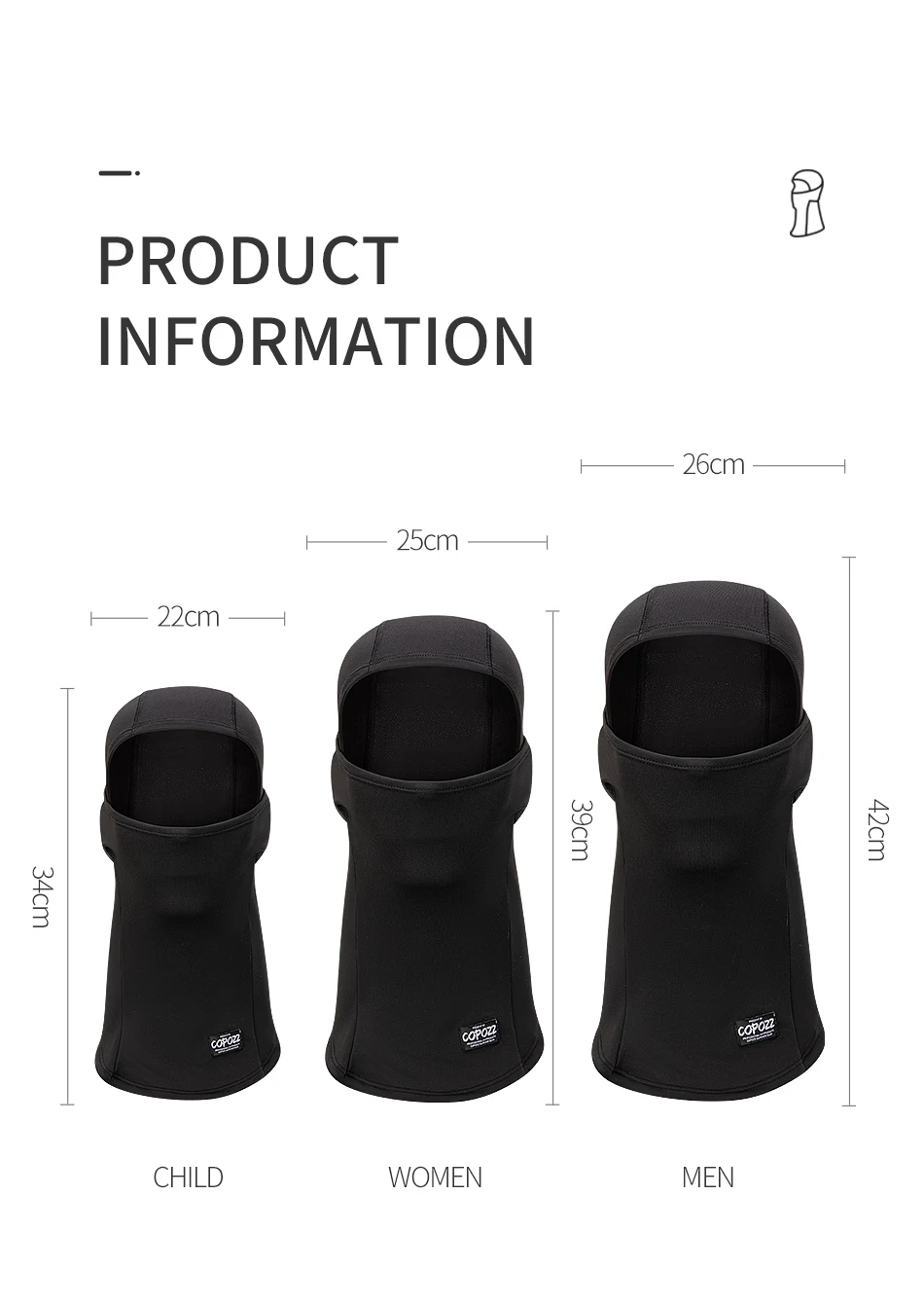 COPOZZ Men Kids Spring Cycling Bike Bicycle Headwear Cap Skiing Bicycle Bandana Sports Scarf Face Mask Equipment Helmet Bandanas