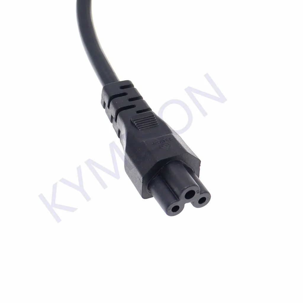UK BS1363 Mains Plug To IEC C5 3pin Laptop Power Lead Cable PC Monitor Type G Adapter Extension Cord 30CM Black White