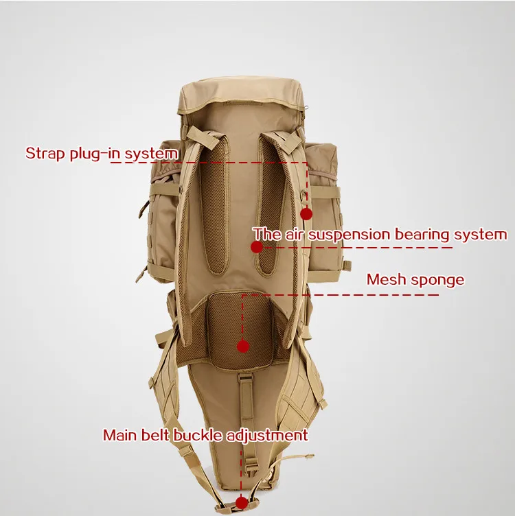 911 Tactical Military Rifle Backpack Nylon Molle Waterprooof Multifunction Outdoor Sports Rucksack Hunting Training Hiking Bag