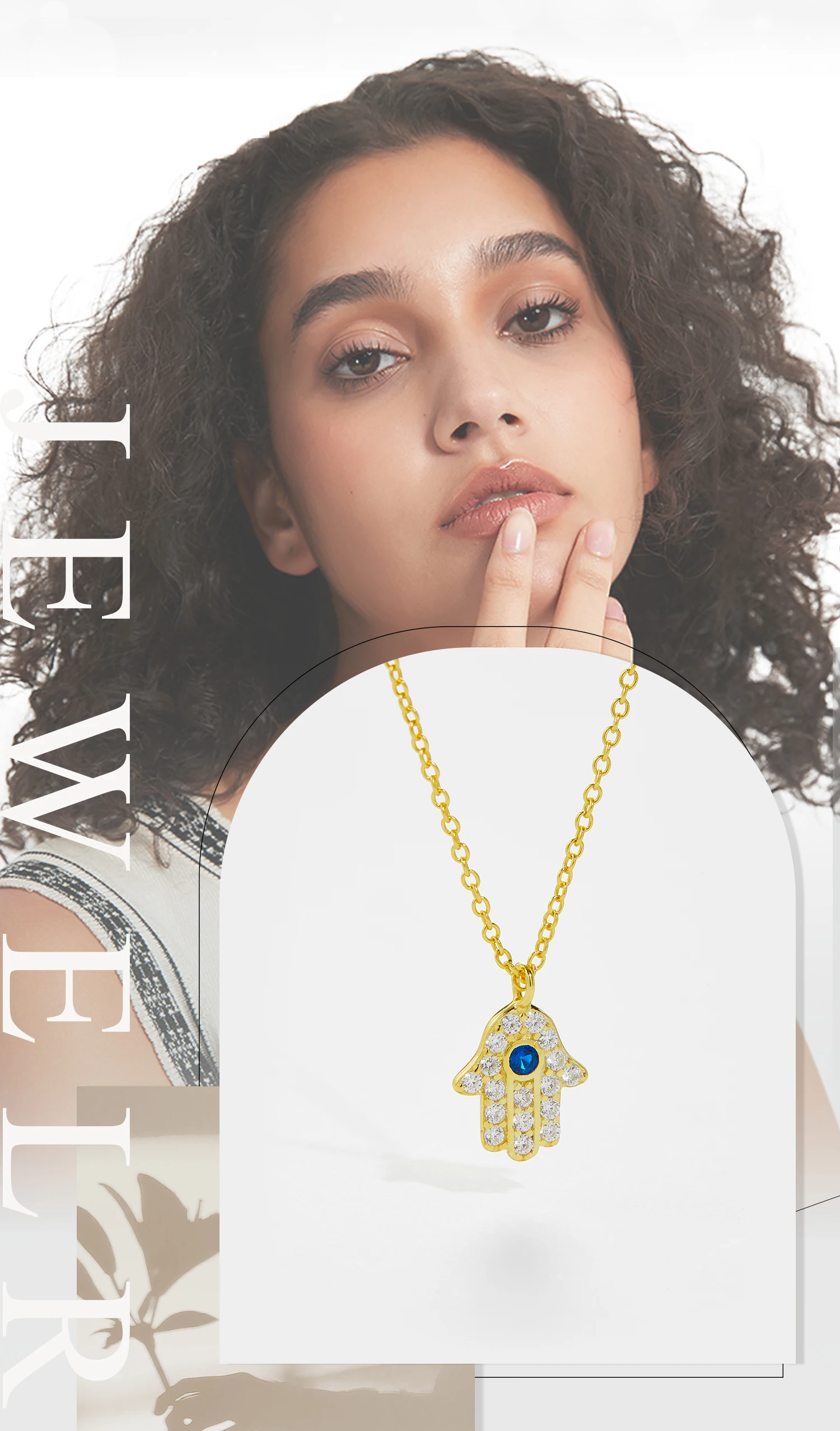 ANDYWEN 925 Sterling Silver Hamsa Hand Pendant Necklace Gold Long Chain Fashion Jewelry Party Jewels Luxury ZIrcon CZ Wedding