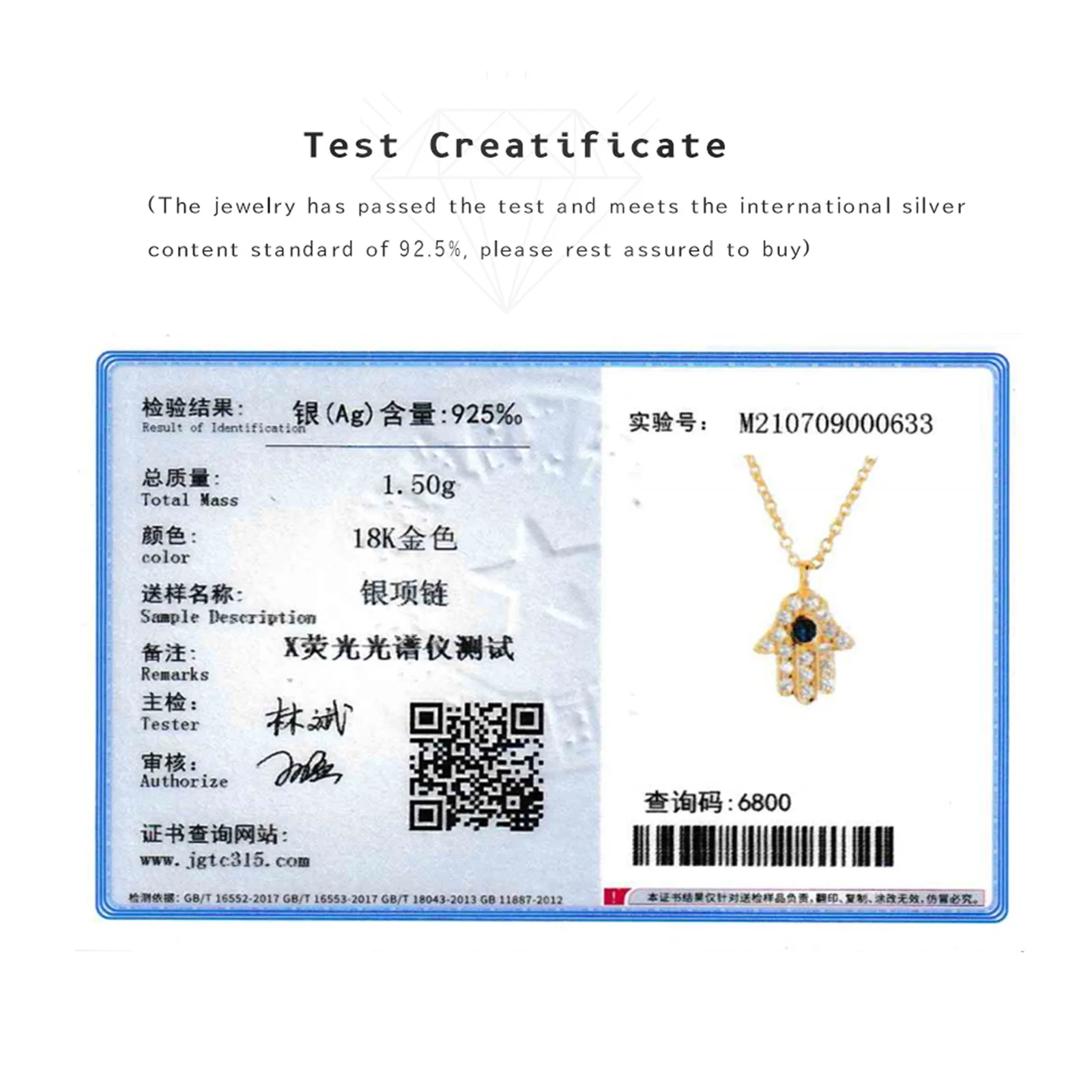 ANDYWEN 925 Sterling Silver Hamsa Hand Pendant Necklace Gold Long Chain Fashion Jewelry Party Jewels Luxury ZIrcon CZ Wedding