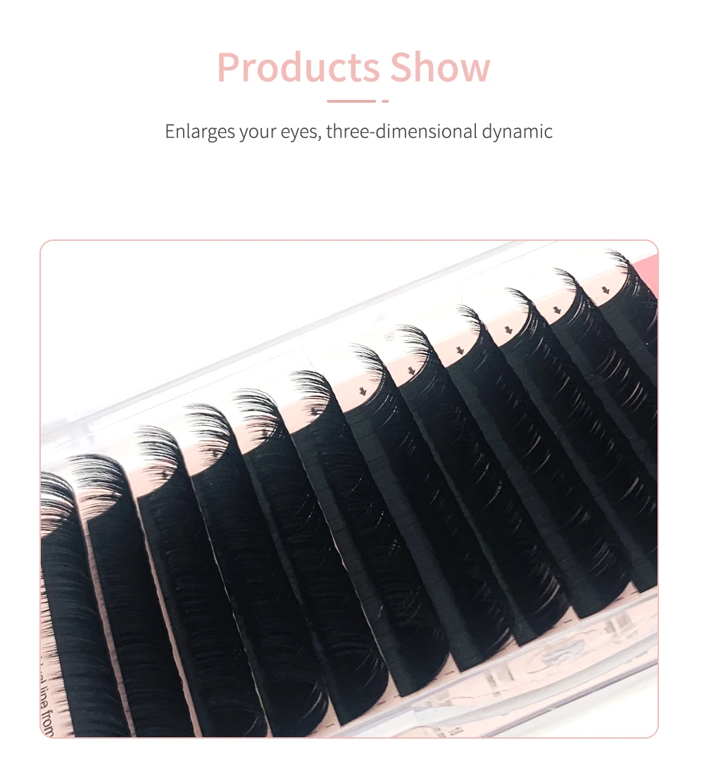 NATUHANA 8-25mm Super Long Length Eyelash Extension Korean PBT False Mink Eyelashes Individual Synthetic Silk Fake Lashes Cilios