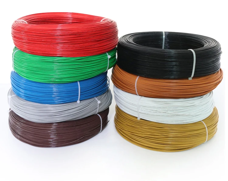 1M/5M UL1332 PTFE Wire 30/28/26/24/22/20/18/16/14/13/12/10 AWG FEP Insulated High Temperature Electron Cable For 3D Printer