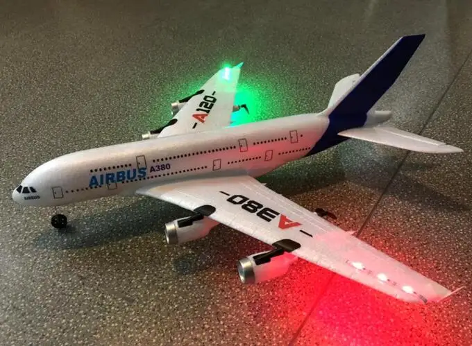 Top WLtoys Airbus A380 Airplane Toys 2.4G 3Ch RC Airplane Fixed Wing Outdoor Flying Toys Drone A120-A380 RC Plane Toys For Adult